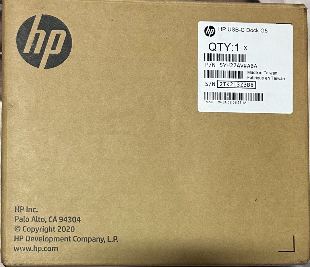 HP USB-C Dock G5 (5YH27AV#ABA)