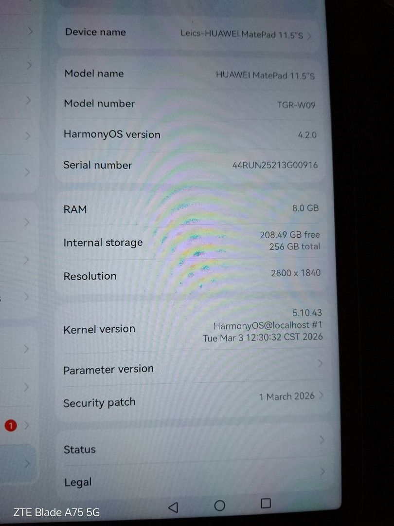 HUAWEI MatePad 11.5"S Tablet with Keyboard, Pen & Mouse (Category: Android) located in Manila. Submitted by acieleica (Listing ID 1446162627, Image 1). Description: -Purple color fresh super slightly used - HUAWEI MatePad 11.5"S - 256GB Storage, 8GB RAM - Includes original keyboard - Includes original M-Pencil - Includes silver mouse - HarmonyOS 4.2 - Security patch valid until March 2026 - Ideal for work and study.