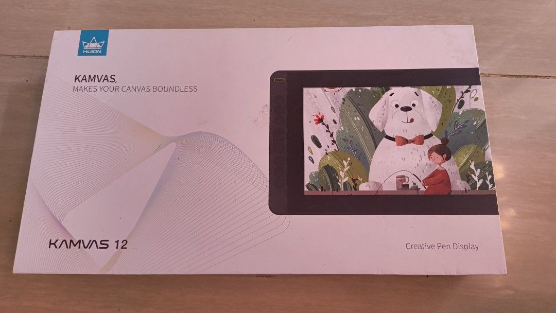 Huion Kamvas 12 (Category: Windows) located in Cavite. Submitted by swiftfish_2c26c0 (Listing ID 1446256893, Image 1). Description: Like new condition di ginamit na stock lang.