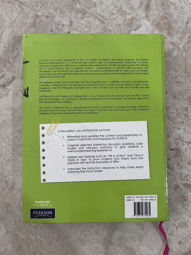 Human Resource Management An Asian Perspective - 2nd Edition (Kategori: Buku) berada di Jakarta Utara. Dikirim oleh jenzstore (ID iklan 1446210563, Gambar 3). Deskripsi: .