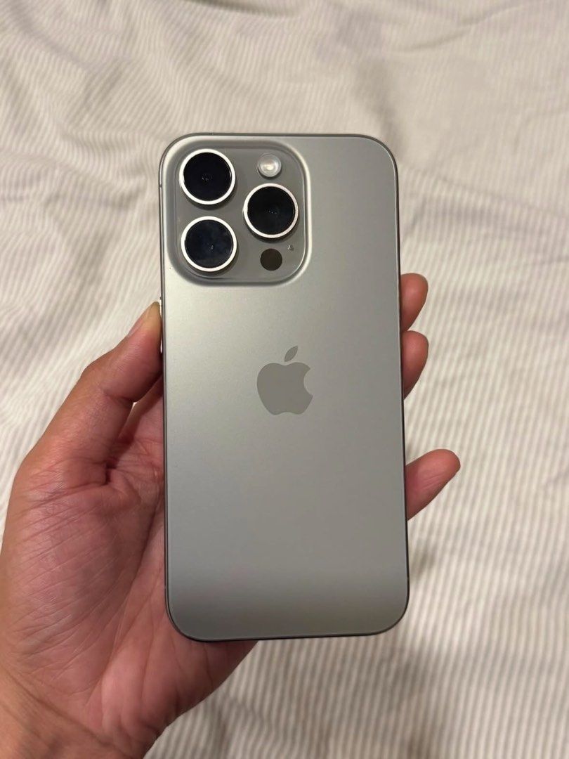 Iphone 15 pro (Category: iPhone 15 Series) located in Kuala Lumpur. Submitted by youngleds (Listing ID 1446167708, Image 1). Description: 📱 iPhone 15 Pro 128GB Titanium – For Sale Model: iPhone 15 Pro Storage: 128GB Colour: Titanium Condition: Excellent / Well maintained Fully functional with no issues Face ID, cameras, speakers, and all buttons working perfectly Selling to upgrade Serious buyers only 💰 Price: RM 2350 📩 PM me if you’re interes