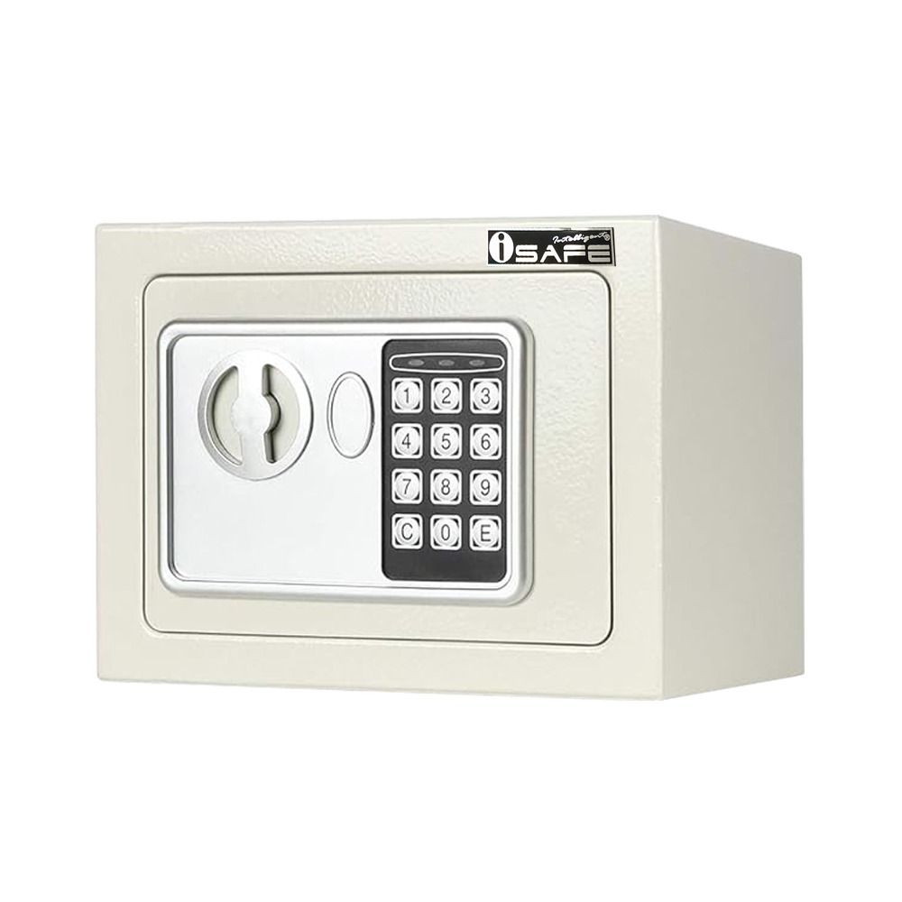 iSAFE™ ISF-10 Electronic Digital Safe Compact Size (Category: Safe) located in Taguig. Submitted by costuless.taguig (Listing ID 1348048096, Image 2). Description: Item Code: iSF-10 BEI SALE PRICE: ₱999.00 Note: Price may change without prior notice. iSAFE Safety Vault Electronic Digital Hotel Safe Vault ♡ Color: Beige ♡ Size: H17 x W23 x D17cm ♡ Material: Steel ♡ Simple keypad interface ♡ One-touch re-set button inside safe ♡ Time out period: Af