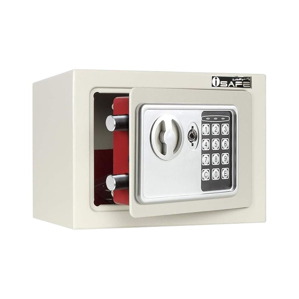 iSAFE™ ISF-10 Electronic Digital Safe Compact Size (Category: Safe) located in Taguig. Submitted by costuless.taguig (Listing ID 1348048096, Image 3). Description: Item Code: iSF-10 BEI SALE PRICE: ₱999.00 Note: Price may change without prior notice. iSAFE Safety Vault Electronic Digital Hotel Safe Vault ♡ Color: Beige ♡ Size: H17 x W23 x D17cm ♡ Material: Steel ♡ Simple keypad interface ♡ One-touch re-set button inside safe ♡ Time out period: Af