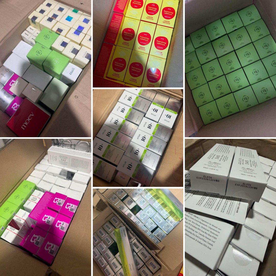Korean skincare take all (Category: Face Care) located in Caloocan City. Submitted by ciciessentials (Listing ID 1446302344, Image 1). Description: 420pcs mix korean skincare guaranteed authentic and below srp Pm for the price.