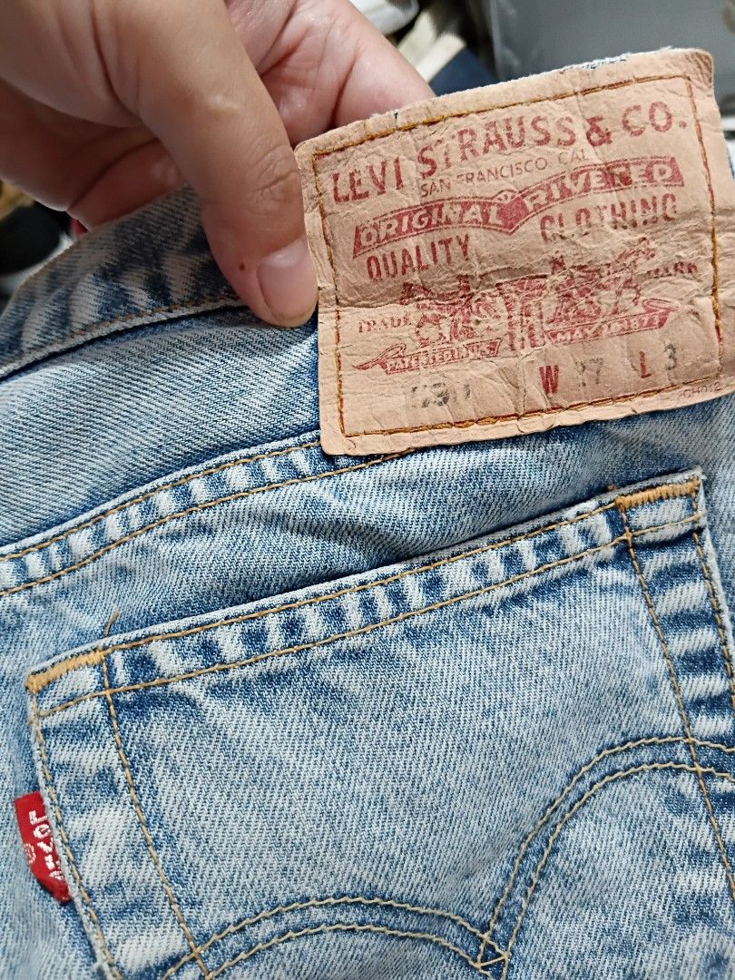 LEVI'S 599 BLUE JEANS W30 L38 (Category: Jeans) located in General Mariano Alvarez. Submitted by adonid (Listing ID 1446168969, Image 3). Description: ORIGINAL LEVI'S 599 BLUE JEANS GOOD CONDITION NORMAL SIGN OF USAGE ONLY NO ISSUE W30 L38 600 GMA CAVITE.