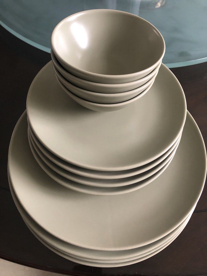 Light Green Ceramic Dinnerware IKEA Set493548741906944000
