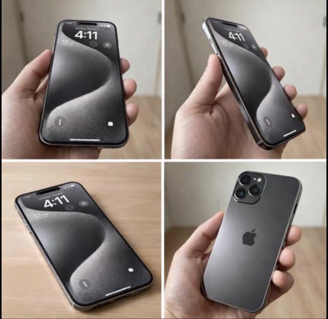 Like New iPhone 15 pro max NTC (Category: iPhone 15 Series) located in Mandaluyong City. Submitted by markaznar79 (Listing ID 1446323439, Image 2). Description: Selling iPhone 15 pro max in excellent condition from powermac Natural titanium 256gb Factory unlocked 91 percent battery health No issues whatsoever. No scratches or dents anywhere - brand new condition Price is non negotiable. .