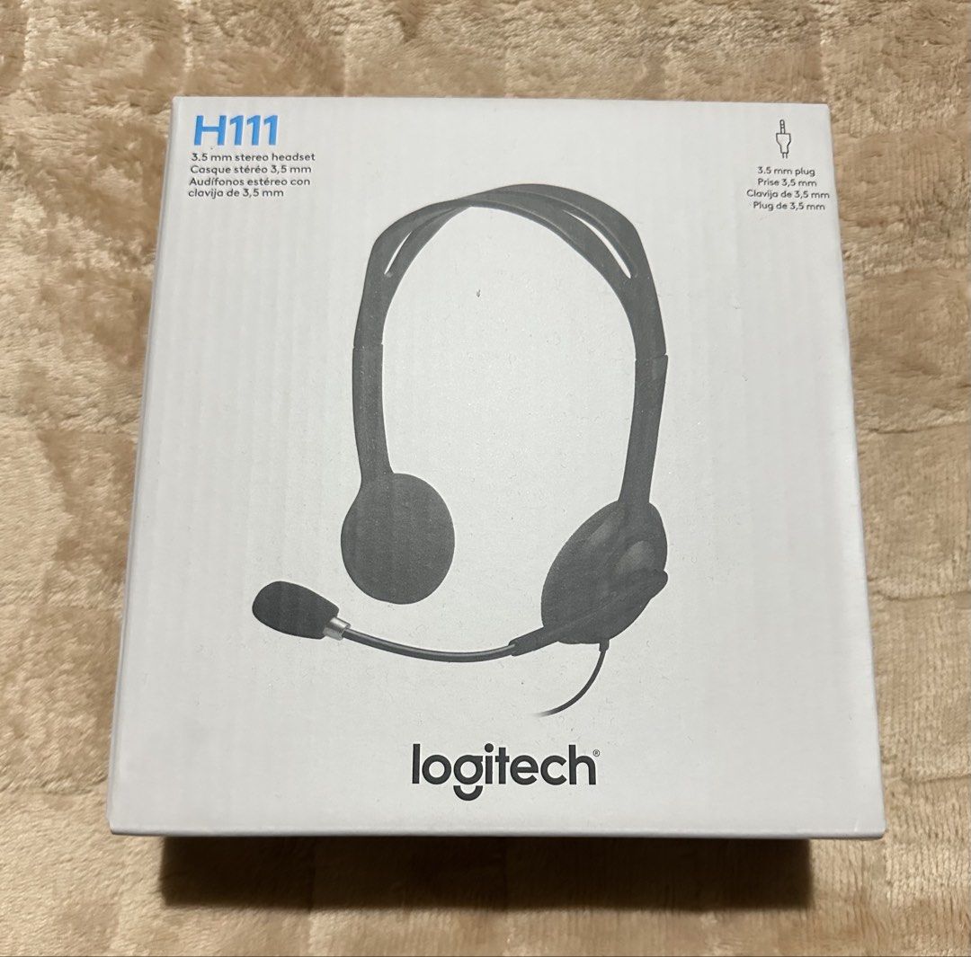 Logitech H111 Stereo Headset with Microphone (Category: Headphones & Headsets) located in Mandaluyong City. Submitted by brightbird-5701 (Listing ID 1446277078, Image 1). Description: - Logitech H111 Stereo Headset - Built-in microphone for clear calls - Easy 3.5mm plug connection - Ideal for online meetings and everyday use - Simple and reliable design - Not used. .