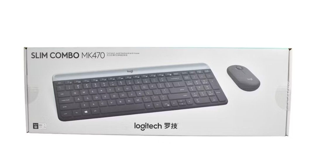Logitech MK470 Slim Combo Keyboard and Mouse (Category: Computer Keyboard) located in Caloocan City. Submitted by _preloved_bb (Listing ID 1446209494, Image 2). Description: - Logitech MK470 Slim Combo - Wireless keyboard and mouse set - Compact and slim design - Ideal for home or office use - Tested and works well - Sold as a complete set.