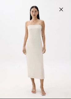 nicole padded cut out midi dress BraFree by LB Nicole Cut Out Midi Dress