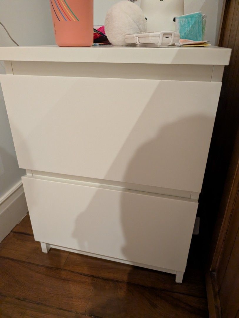 Malm Side Tables set of 2 (Category: Other Home Furniture) located in Manila. Submitted by usedfurnituremnl (Listing ID 1446301525, Image 2). Description: barely used (6 mos) set of two while Malm Ikea side tables. price is for both.