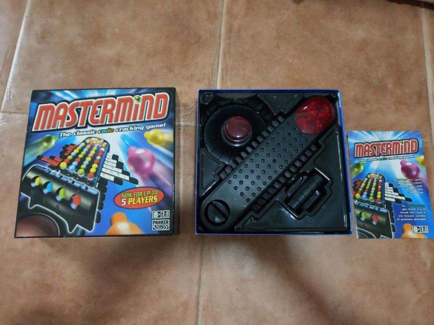 Mastermind Classic Code Cracking Game (Category: Board Games & Puzzles) located in Singapore. Submitted by stevieg17 (Listing ID 1446172449, Image 1). Description: - Classic Mastermind code-breaking game - Suitable for 2-5 players - Challenge to break the code in fewest guesses - Promotes strategic thinking and problem-solving - Perfect for family game nights - All pieces and instructions included.