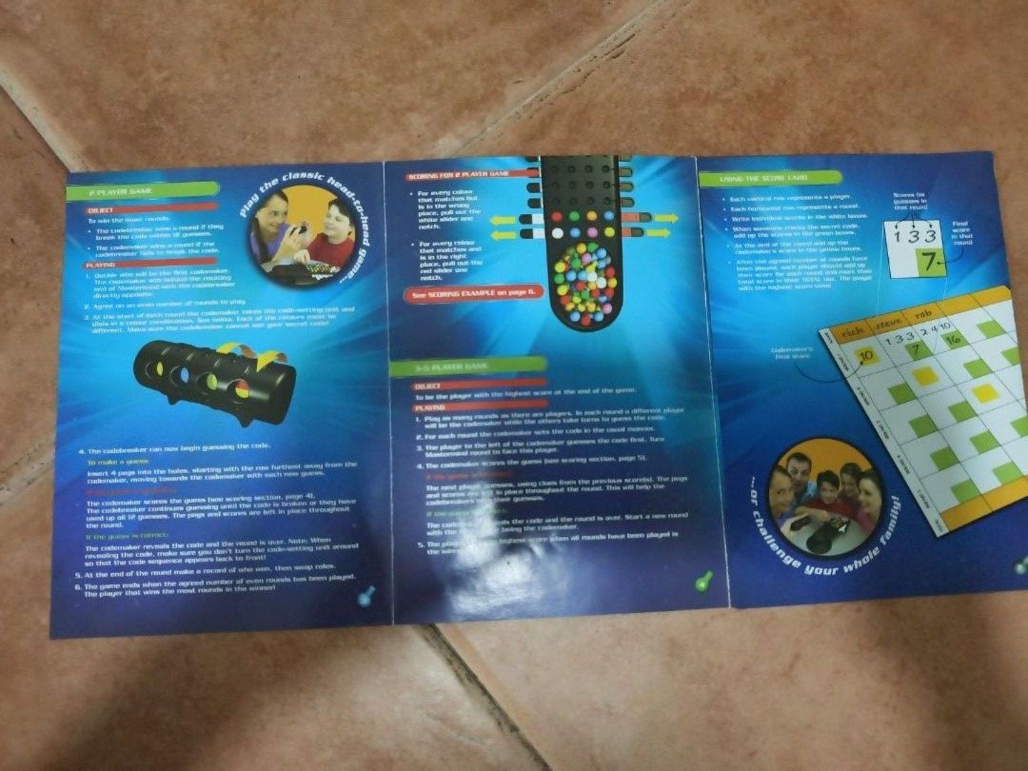 Mastermind Classic Code Cracking Game (Category: Board Games & Puzzles) located in Singapore. Submitted by stevieg17 (Listing ID 1446172449, Image 3). Description: - Classic Mastermind code-breaking game - Suitable for 2-5 players - Challenge to break the code in fewest guesses - Promotes strategic thinking and problem-solving - Perfect for family game nights - All pieces and instructions included.