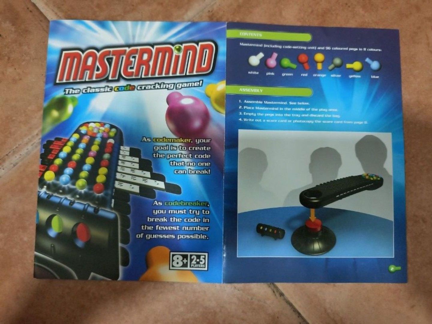 Mastermind Classic Code Cracking Game (Category: Board Games & Puzzles) located in Singapore. Submitted by stevieg17 (Listing ID 1446172449, Image 2). Description: - Classic Mastermind code-breaking game - Suitable for 2-5 players - Challenge to break the code in fewest guesses - Promotes strategic thinking and problem-solving - Perfect for family game nights - All pieces and instructions included.