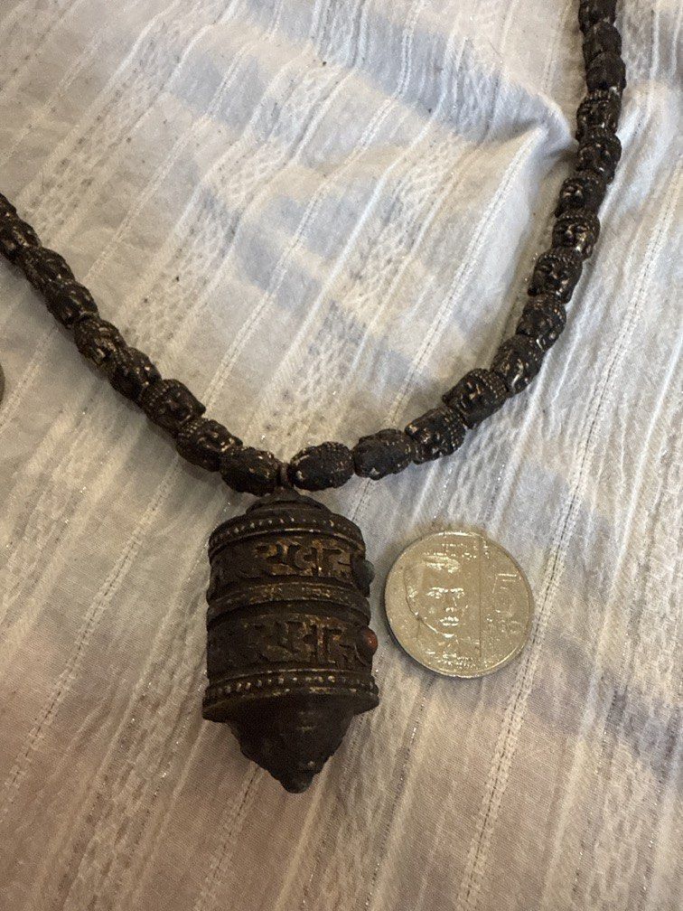 Old neckless with prayerwheel found in nepal 600p (Category: Necklaces) located in Angeles City. Submitted by mr.grootcollection (Listing ID 1446237915, Image 2). Description: Old neckless with prayerwheel found in nepal 600.
