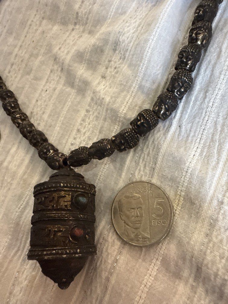 Old neckless with prayerwheel found in nepal 600p (Category: Necklaces) located in Angeles City. Submitted by mr.grootcollection (Listing ID 1446237915, Image 3). Description: Old neckless with prayerwheel found in nepal 600.