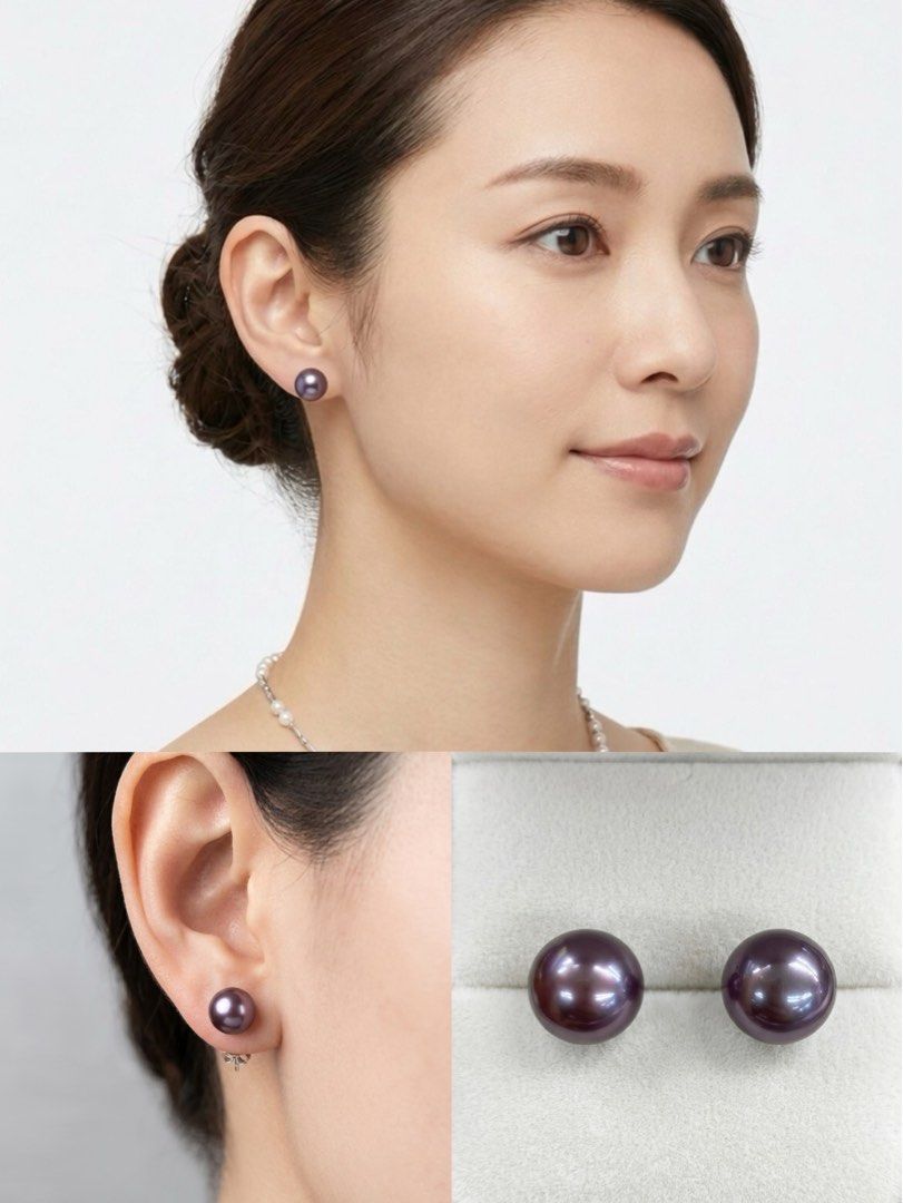 Pearl earrings S925銀 簡單日系Akoya風格 紫色 天然珍珠 約8mm 耳環 包平郵 （分類：耳環）位於 Hong Kong。 由 lovinglyshark 提交（商品編號 1446222638，圖片 1）。簡介： 全新閒置，size 約 8mm 最百撘的size, 紫色天然珍珠顏色漂亮, 包平郵。