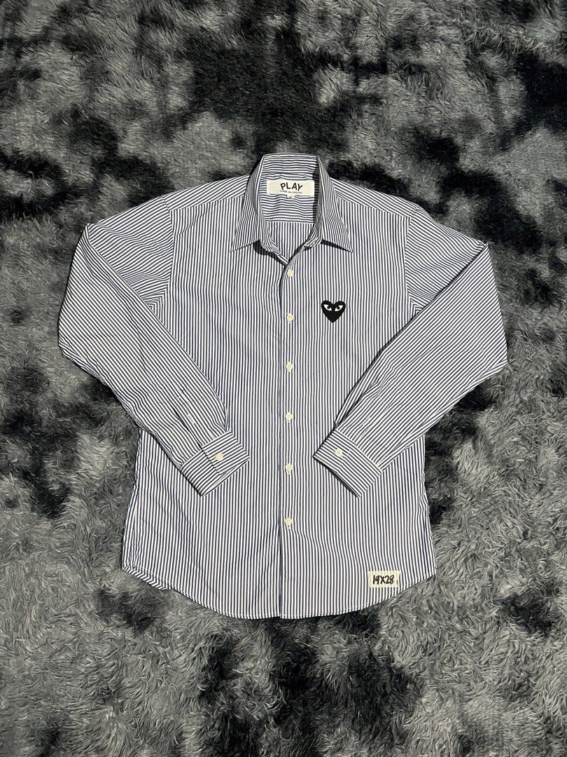 CDG Play buttons down polo (Category: Tshirts & Polo Shirts ) located in Cebu City. Submitted by drip_block (Listing ID 1446216288, Image 1). Description: Dimes:19x20 Color rate:9.5/10 Condition: 9/10 Condition: 9/10 E Can ship nationwide 6 . Courier: J&T express/Maxim & MOP: cash/gcash “ LAPU LAPU CITY, CEBU VDF/SF will be shoulder by the buyer.