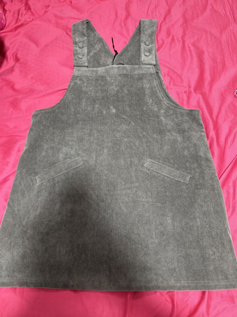 grey cord pinafore dress Corduroy Fabric Corduroy Dress Grey Pinafore Dress Ladies Black Pocket  Front Pinafore Dress New Look