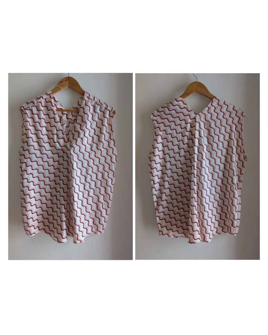 Preloved |Marks & Spencer - Striped Sleeveless Blouse (Category: Sleeveless) located in Bulacan. Submitted by previewlallyscloset (Listing ID 1446234363, Image 1). Description: Preloved |Marks & Spencer - Striped Sleeveless Blouse Size: 10 US ₱200 Item is in great condition. No flaws :) Guaranteed authentic ✓ On hand and ready to ship ✓.