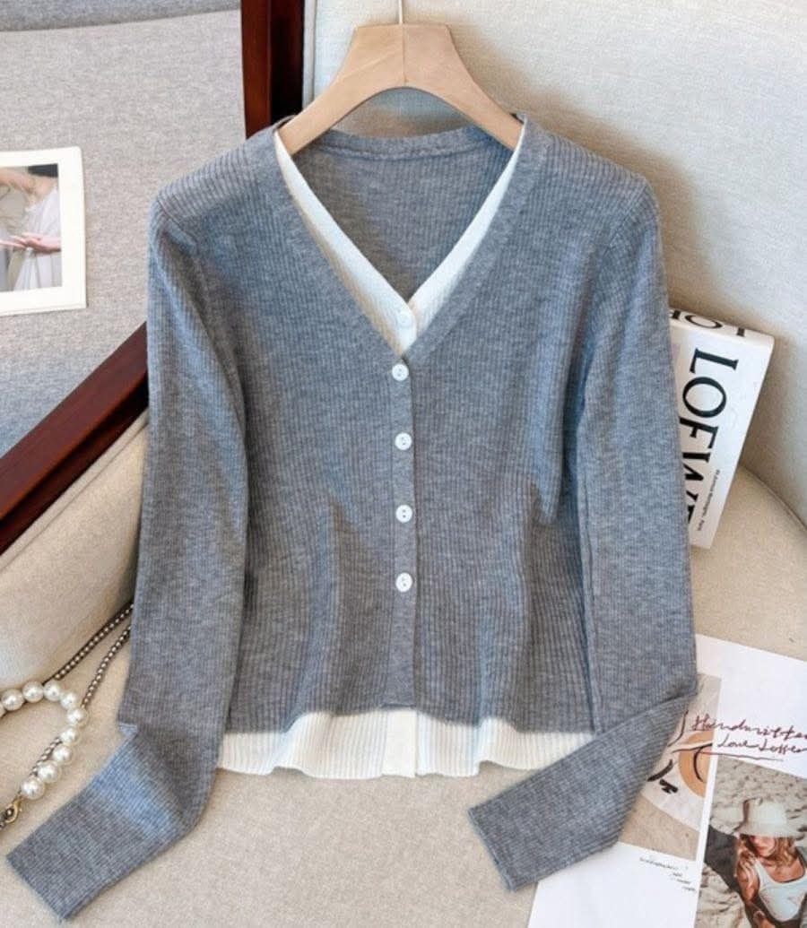 Preppy 2 in 1 Cardigan (Category: Coats, Jackets and Outerwear) located in Caloocan City. Submitted by tomclawset (Listing ID 1446265038, Image 2). Description: Korean vibes! Perfect for the rainy weather!.