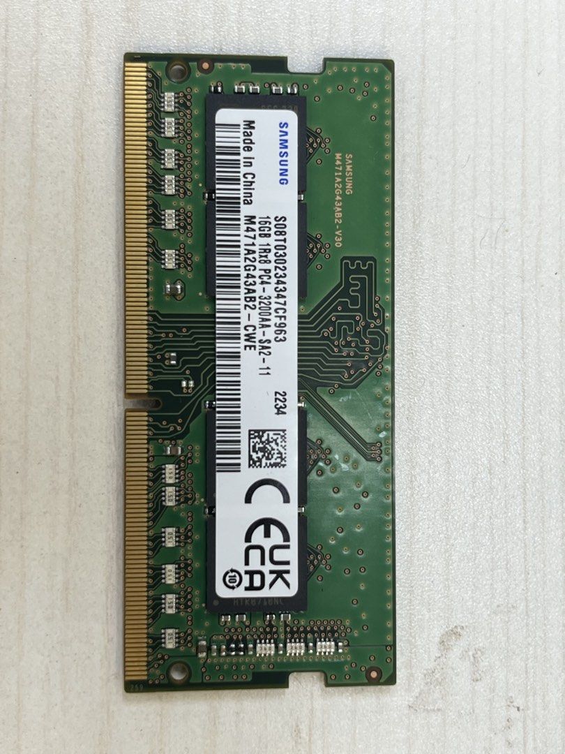 Samsung 16GB DDR4 RAM PC4-3200AA-SA2-11