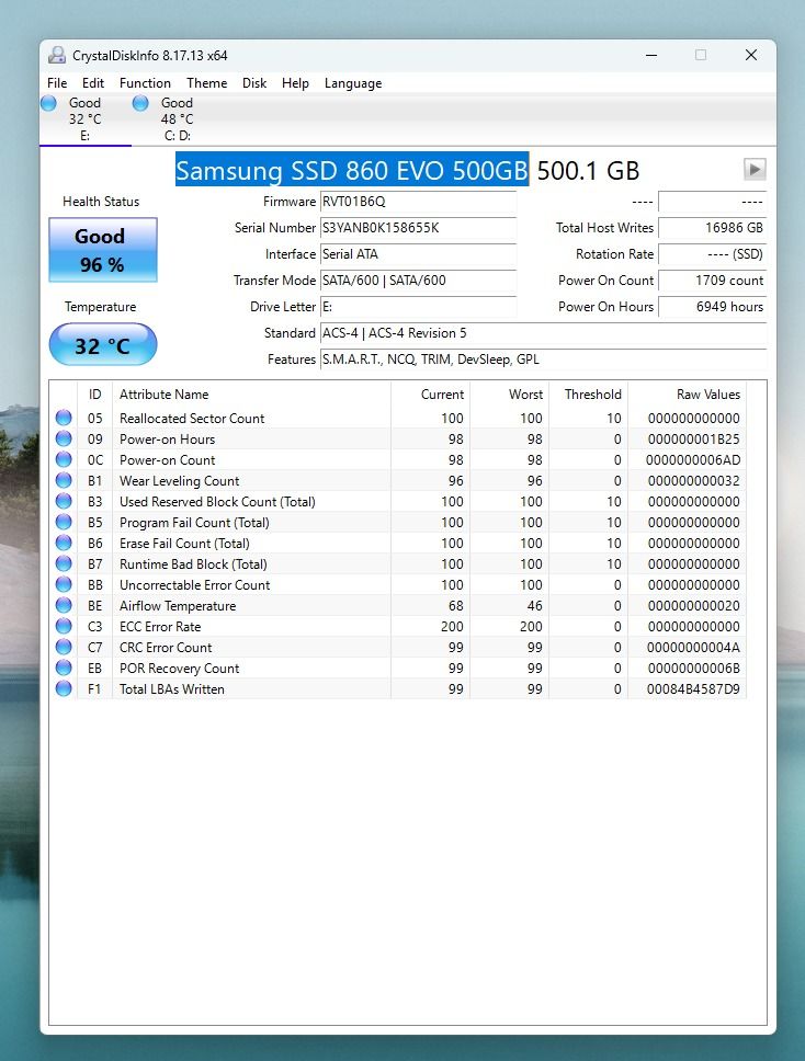 Samsung 860 EVO 500GB SSD494377649225093121