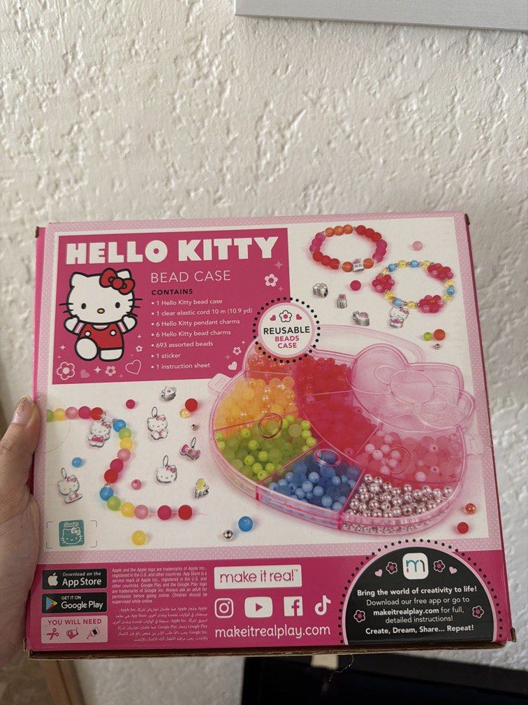 Sanrio Hello Kitty Jewelry Maker with Bead Case (Category: Craft Supplies & Tools) located in Manila. Submitted by clarv (Listing ID 1446211550, Image 2). Description: BRAND NEW RFS: Decluttering, daughter never got to open it Pickup via Grab or Lalamove Gcash or bank transfer.