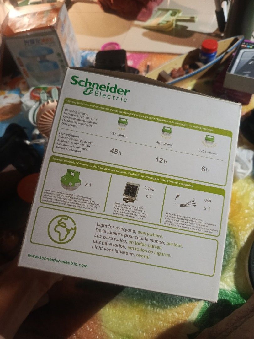 Schneider Solar Light And Rechargeable (Category: Lighting) located in Aparri. Submitted by jackdeclutter1111 (Listing ID 1446267337, Image 2). Description: See photo as reference See photo for complete details.