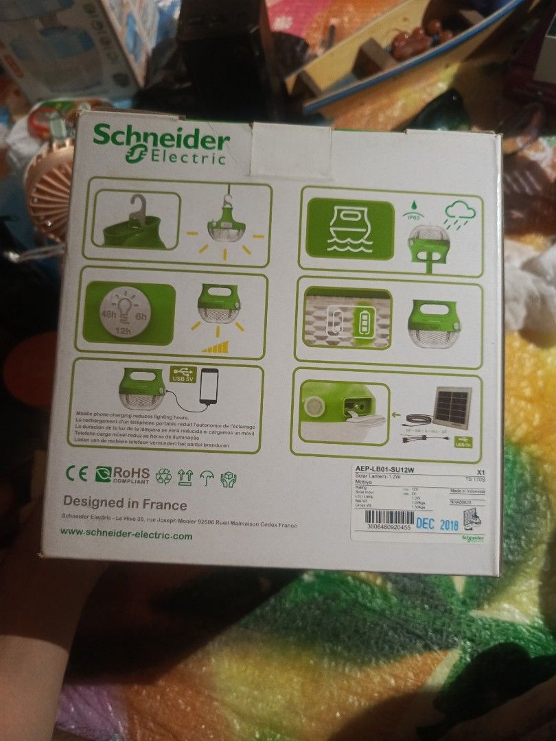Schneider Solar Light And Rechargeable (Category: Lighting) located in Aparri. Submitted by jackdeclutter1111 (Listing ID 1446267337, Image 3). Description: See photo as reference See photo for complete details.