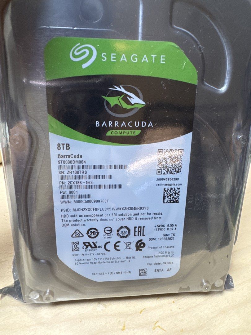 Seagate BarraCuda Compute 8TB Internal Hard Drive