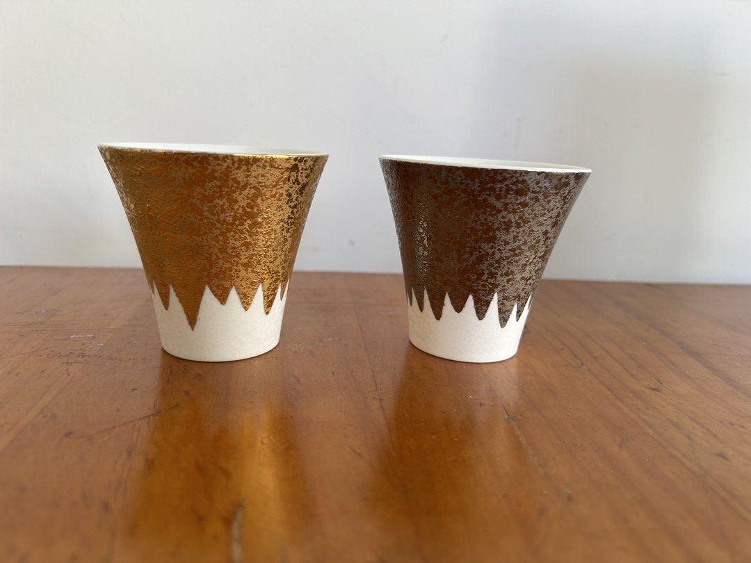 Set of 2 Ceramic Cups “Fuji glass”