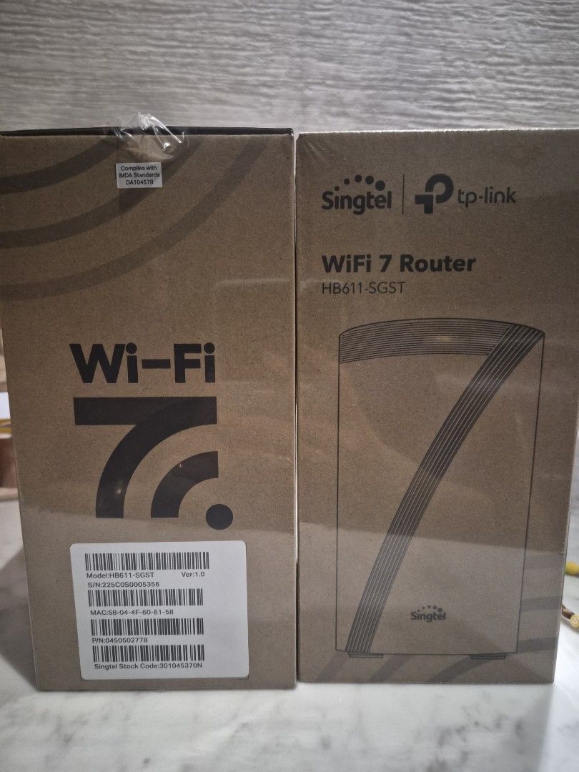 Singtel TP-Link WiFi 7 Router HB611 SGST