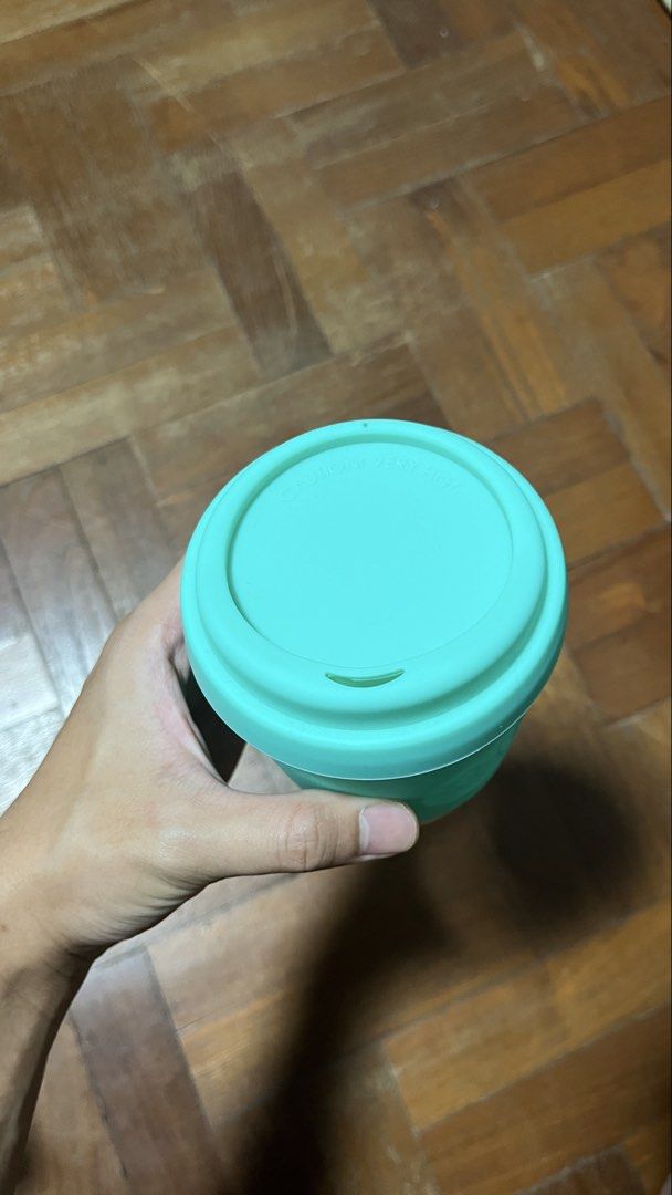 SoL Cups 12oz Mighty Mint Reusable Glass Coffee Cup494190868101212163