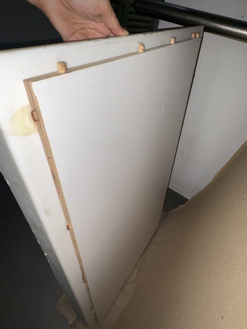 Solid surface counter top (Category: Bathroom & Kitchen Fixtures) located in Singapore. Submitted by germanshepherd (Listing ID 1446223457, Image 2). Description: Cut out of solid surface top glued to a wooden board. Approx measurements Length 91 cm Depth 60.5 cm Thickness of solid surf 1 cm Colour is slightly off white I don’t even remember where I got this from! It is heavy and you’ll need your own transport. Pickup is near 7 Haig Rd. Pls menti