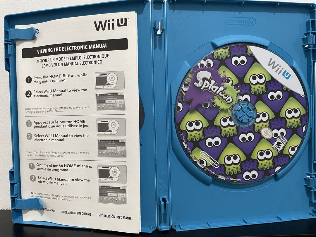 Splatoon (Wii U) (Category: Nintendo) located in Quezon City. Submitted by cmbgonzales (Listing ID 1446198113, Image 2). Description: Splatoon 1 for Nintendo Wii U Opened (walang wrap) but never used/played. Does not include Splatoon Amiibo. GCash only. For Makati, pwedeng meet-up. For MM, Lalamove. If outside MM, let's talk. Sagot ng buyer yung delivery fee. RFS: Decluttering.