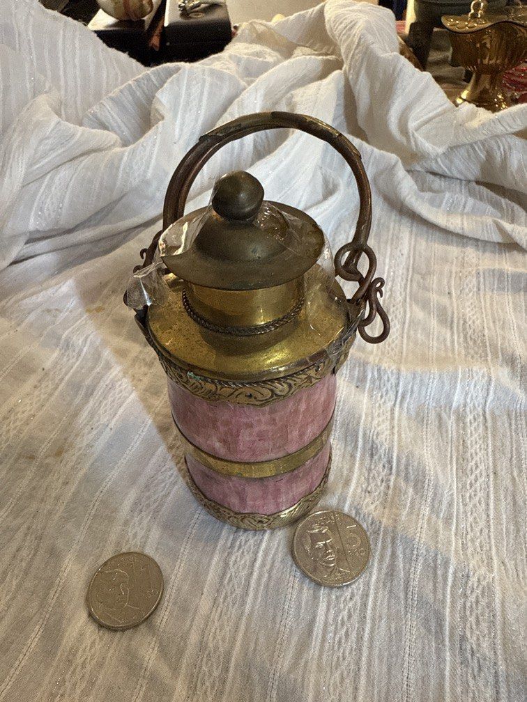 Stone handwork tea storage pot marocco handwork with copper arts 600p (Category: Coffee & Tea Tableware) located in Angeles City. Submitted by mr.grootcollection (Listing ID 1446237456, Image 2). Description: Stone handwork tea storage pot marocco handwork with copper arts 600p.