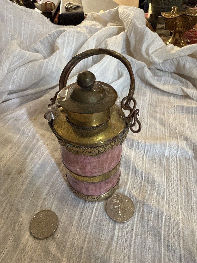 Stone handwork tea storage pot marocco handwork with copper arts 600p (Category: Coffee & Tea Tableware) located in Angeles City. Submitted by mr.grootcollection (Listing ID 1446237456, Image 1). Description: Stone handwork tea storage pot marocco handwork with copper arts 600p.