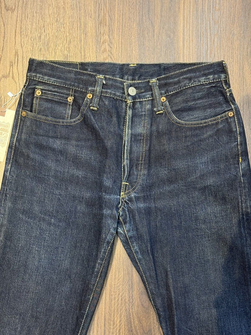 Studio D’artisan Denim (Category: Jeans) located in Kota Bharu. Submitted by wiaglobalstore (Listing ID 1446231094, Image 1). Description: Studio D’artisan SD-105 Selvedge Denim Japan Classic button-fly Goatskin Back Patch Ukuran Manual 30 x 40.5 Condition 9/10 (C - 502190) RM450 #wiaglobalstore #studiodartisan #gentlemangarment.