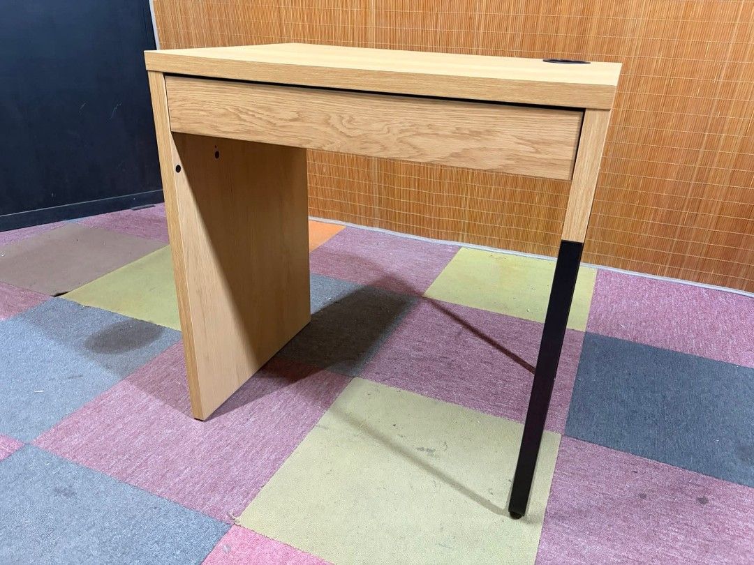 Study table (Category: Tables & Sets) located in Meycauayan. Submitted by marygracecasimiro (Listing ID 1446339974, Image 2). Description: IKEA Micke Desk, Office / Stuby Table w/ Drawer ORIGINAL IKEA PRODUCT!!! Price : 6900 ✅ 29L x 20W x 29H inches In VERY good condition 💚.