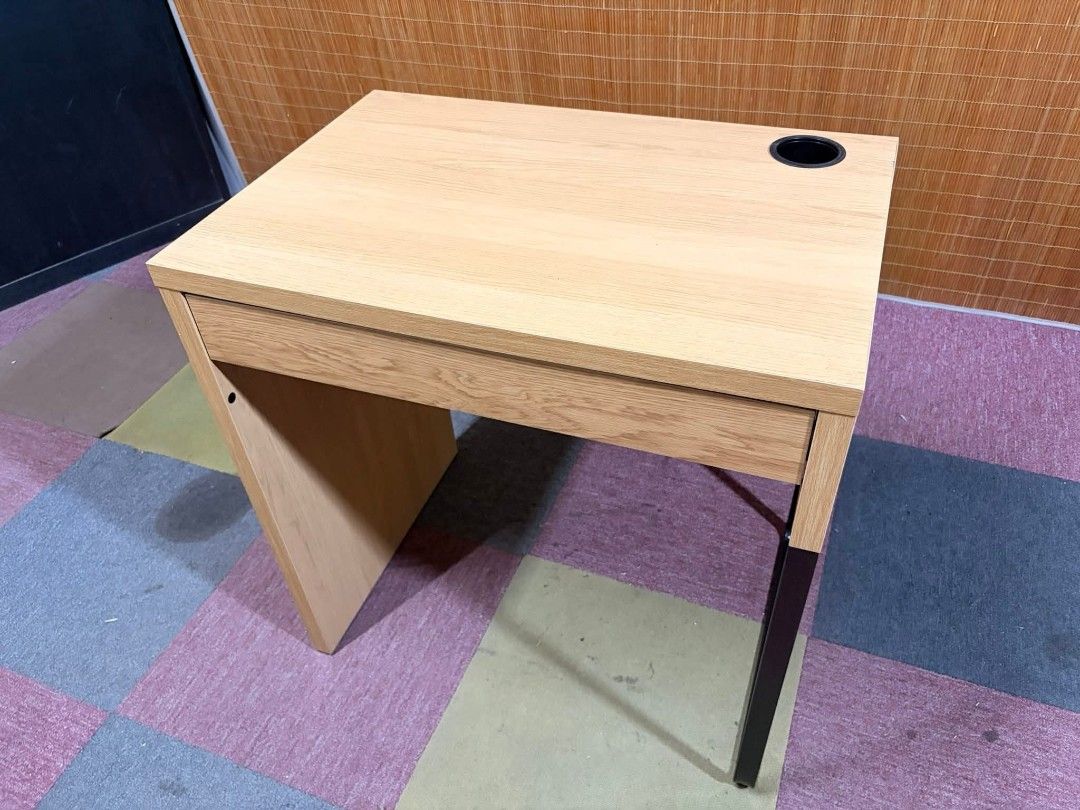 Study table (Category: Tables & Sets) located in Meycauayan. Submitted by marygracecasimiro (Listing ID 1446339974, Image 3). Description: IKEA Micke Desk, Office / Stuby Table w/ Drawer ORIGINAL IKEA PRODUCT!!! Price : 6900 ✅ 29L x 20W x 29H inches In VERY good condition 💚.