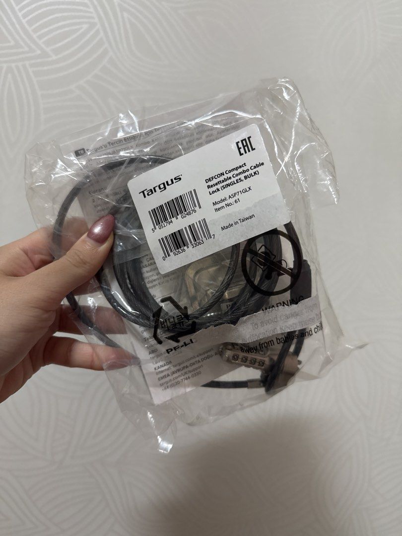 Targus OBFCON Compact Resettable Cable Lock ASP71GLX