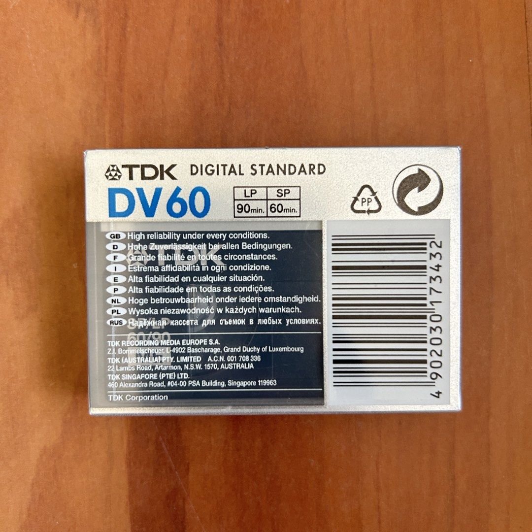 TDK mini dv cassette tape video camera (Category: Video Cameras) located in Las Pinas. Submitted by pl4y_it_4g4in (Listing ID 1446223504, Image 2). Description: New Sealed.