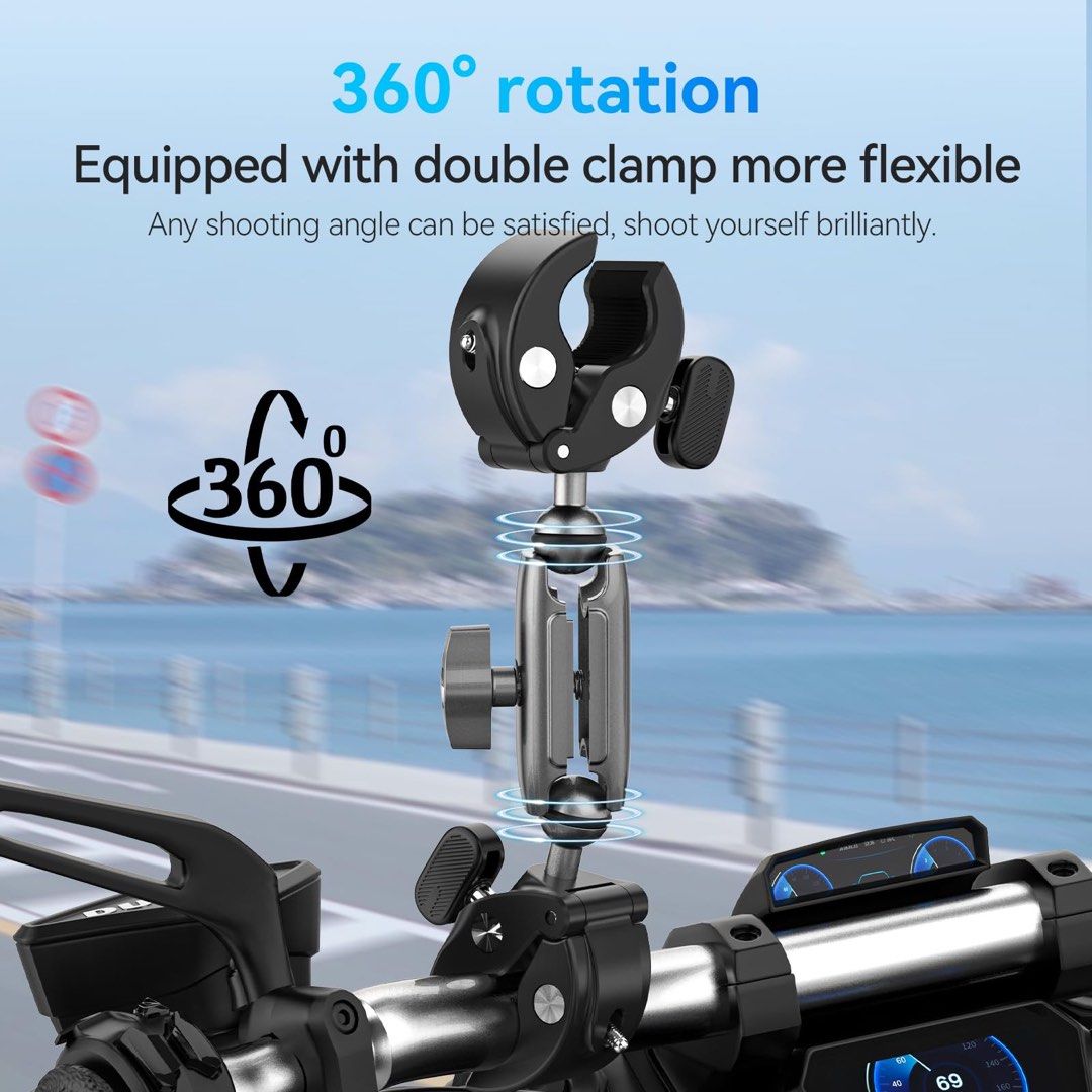 Telesin Double Clamp Mount 360 Rotation (Category: Tripods & Monopods) located in Malabon City. Submitted by enricogomez (Listing ID 1446272747, Image 3). Description: .