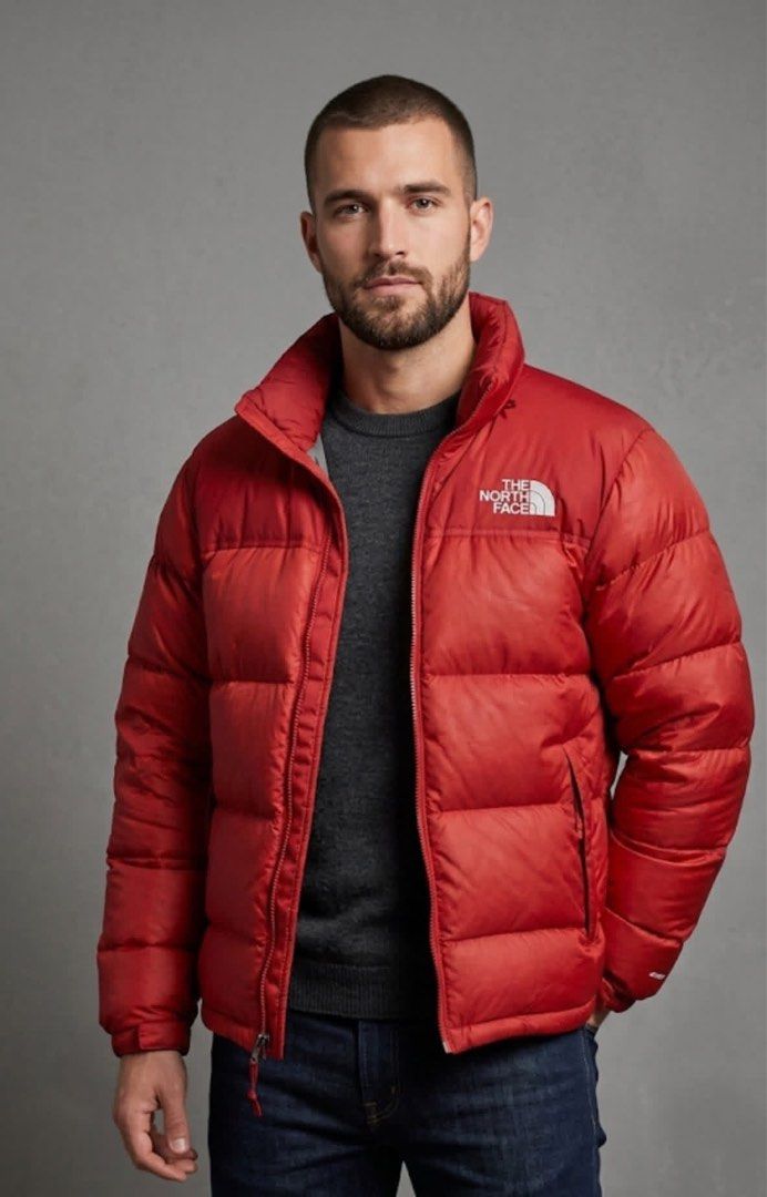 TNF 700 PUFFER JACKET (Category: Coats, Jackets and Outerwear) located in Davao. Submitted by ronz31 (Listing ID 1446225590, Image 1). Description: PTPA/FS TNF 700 PUFFER RED JACKET SIZE 85/MED/UNISEX VERY GOOD CONDI 9/10 DM📩📩📩.