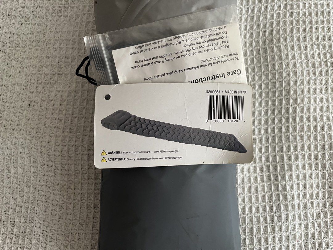 Torelli Inflatable Sleeping Pad (Category: Hiking & Camping) located in Manila. Submitted by TCC.ETC (Listing ID 1446317956, Image 2). Description: Never got to use the sleeping pad and still in great condition. Kindly no haggling 😊.
