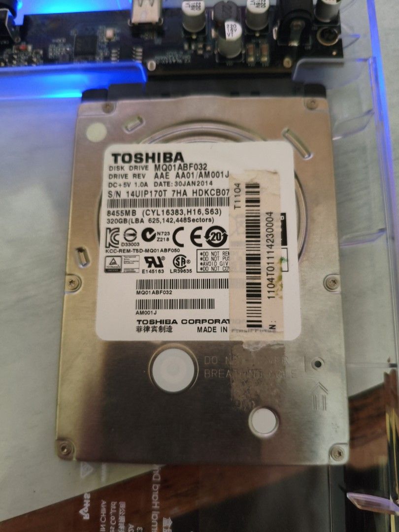 Toshiba 320GB 2.5 inch HDD