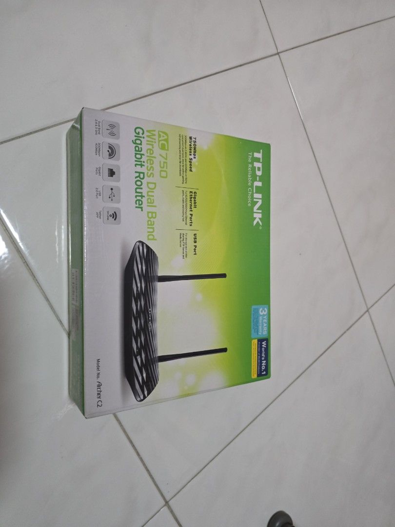 TP-Link AC750 Wireless Dual Band Gigabit Router Archer C2