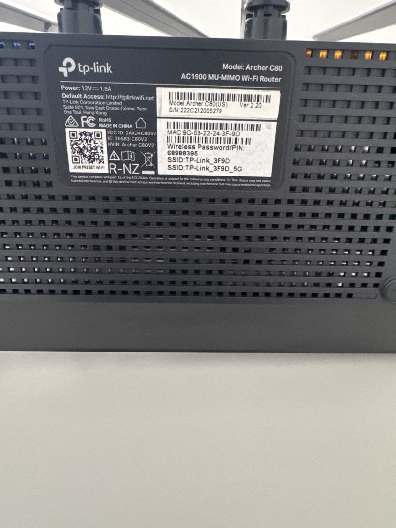 TP-Link Archer C80 AC1900 MU-MIMO Wi-Fi Router493602724339394561