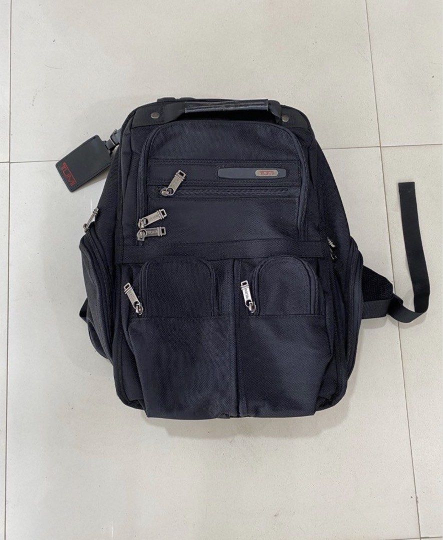 TUMI 16.0” Ballistic Nylon Compact Laptop Brief Backpack (Category: Backpacks) located in Ozamiz City. Submitted by JuanPick (Listing ID 1446229826, Image 2). Description: Excellent Condition Authentic Certified Quality Materials Leather Tags.